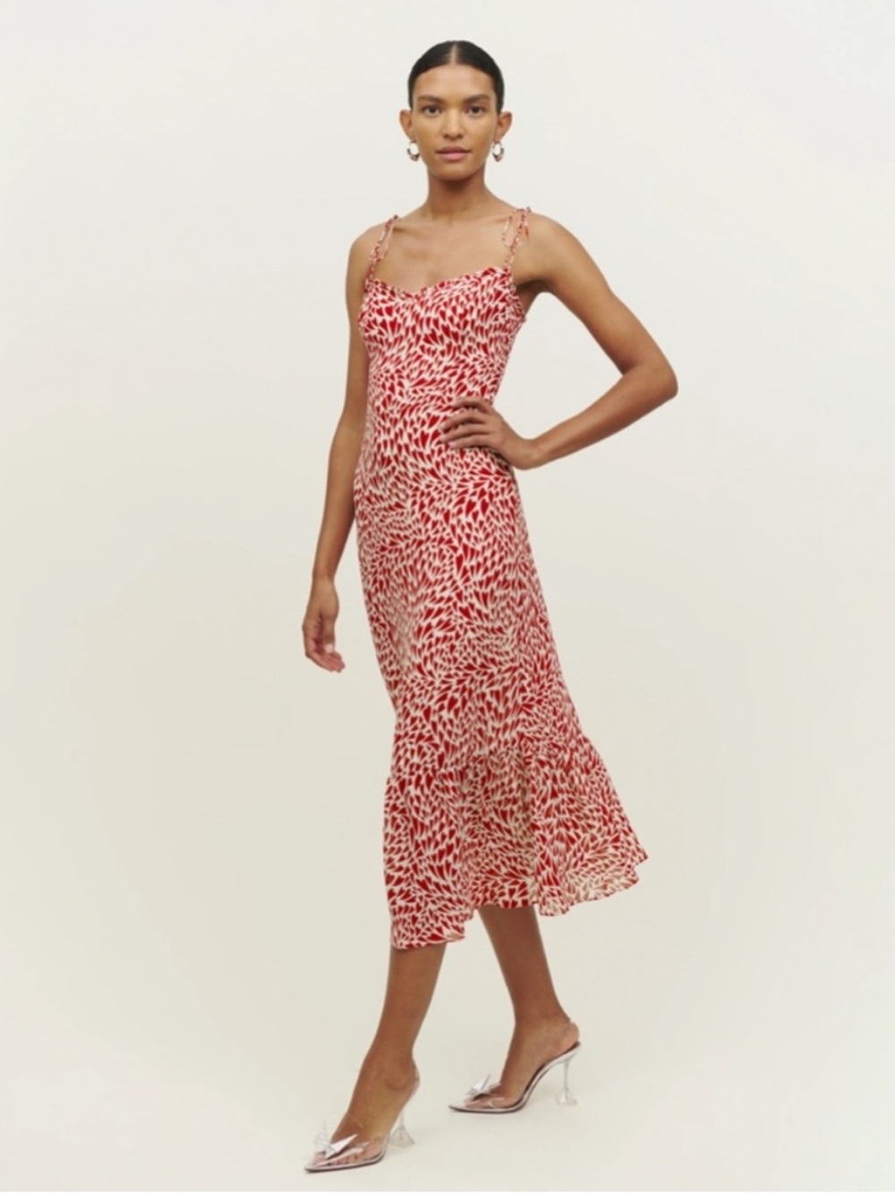 Reformation Enya hearts midi dress - Picture 3 of 10